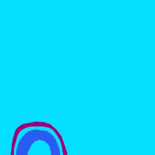 a blue background with red arabic writing