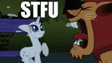 Stfu GIF - My Little Pony Stfu Lion GIFs
