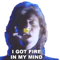 I Got Fire In My Mind Barry Gibb Sticker - I Got Fire In My Mind Barry Gibb Bee Gees Stickers