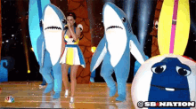 katy perry stage perform shark concert