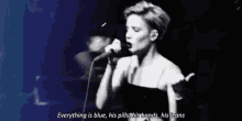 Everything Is Blue GIF - Halsey Blue Pills GIFs