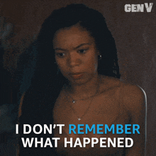 I Don'T Remember What Happened Marie Moreau GIF - I Don'T Remember What Happened Marie Moreau Jaz Sinclair GIFs