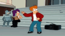 Fry Doin The College Drop GIF - Fry Dance Futurama GIFs