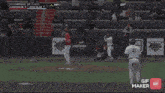 a baseball game between davidson and rhode island is being played