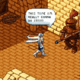 a video game with a speech bubble that says " this time is really coming do it "