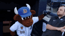 Durham Bulls Wool E Bull GIF - Durham Bulls Wool E Bull Mascot GIFs