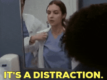 Greys Anatomy Jules Millin GIF - Greys Anatomy Jules Millin Its A Distraction GIFs