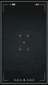 a woman 's face is being recorded with the rec button