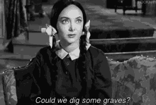morticia addams cute could we dig some graves