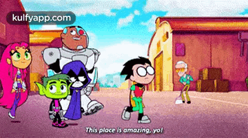 This Place Is Amazing, Yo!.Gif GIF - This place is amazing Yo! Teen titans- go!-to-the-movies - Discover & Share GIFs