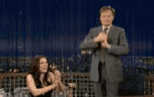 Conan O Brien Salute GIF - Conan O Brien Salute Clap GIFs
