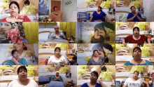 a collage of images of a woman wearing a shirt that says " pretty "