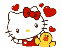 Hello Kitty Duck GIF - Hello Kitty Duck GIFs
