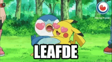 Leafde Pokemon GIF - Leafde Pokemon Hug GIFs