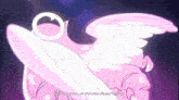 a cartoon character with wings and the words " with this power our paraske will just forever "