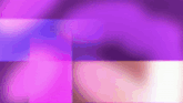 a purple and pink background with a blurred image of a person 's face