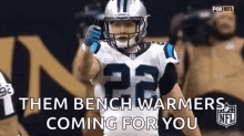 Christian Mccaffrey Them Bench Warmers Coming For You GIF