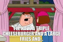 Family Guy Peter Griffin GIF - Family Guy Peter Griffin Ill Have A Triple Cheeseburger GIFs