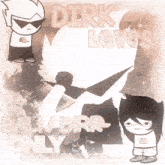 a poster that says dirk loves ali / dirk only on it