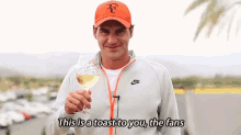 roger federer tennis lets toast