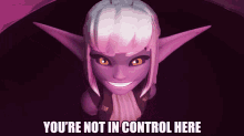 Meta Runner Evelyn Youre Not In Control GIF - Meta Runner Evelyn Evelyn Meta Runner GIFs
