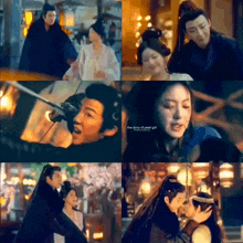 a collage of images of a man and a woman with the words the story of pearl girl on the bottom