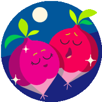 Billie And Bobby Sleep Sticker - Billi And Bobby Beetroots Couple Stickers