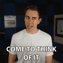 Come To Think Of It Patrick Smith GIF - Come To Think Of It Patrick Smith Thesmithplays GIFs