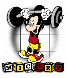 Mickey Mouse Training GIF - Mickey Mouse Training Strong GIFs