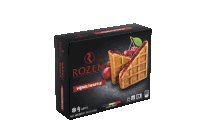 a box of rozen waffle with a picture of a cherry on it