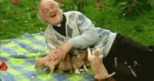 Old Man Puppy GIF - Old Man Puppy Laugh GIFs