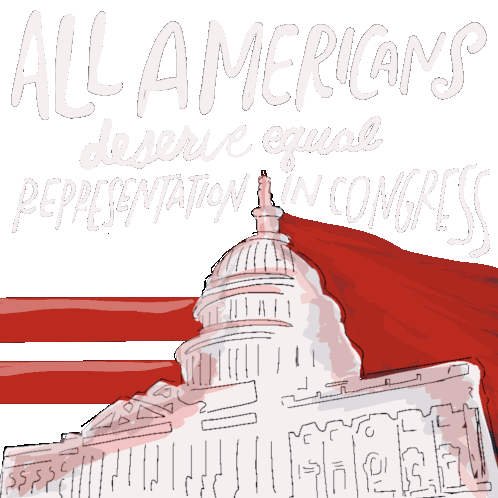 All Americans Deserve Equal Representation In Congress Dc Sticker - All Americans Deserve Equal Representation In Congress Dc Dc Statehood Stickers