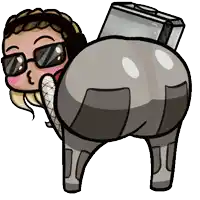 2sdoublea Twerk Sticker