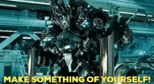Transformers Ironhide GIF - Transformers Ironhide Make Something Of Yourself GIFs