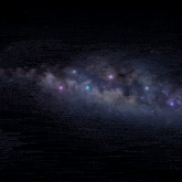 the word sql is displayed against a galaxy background