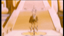 a blurred image of a purple and yellow background