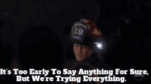 Greys Anatomy Andy Herrera GIF - Greys Anatomy Andy Herrera Its Too Early To Say Anything For Sure GIFs