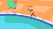 johnny test pool cannonball swimming pool time