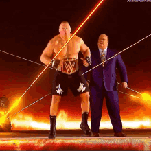 Brock Lesnar Wwe Champion GIF - Brock Lesnar Wwe Champion Paul Heyman GIFs