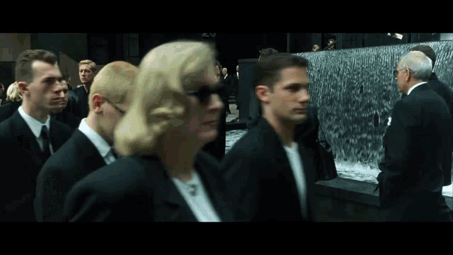 The Woman In The Red Dress GIF - The Matrix Woman In Red Dress Red Dress - Discover & GIFs
