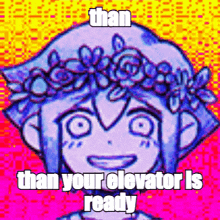 a picture of a girl with a flower crown on her head .
