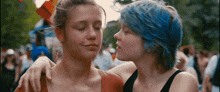 Blue Is The Warmest Color Kiss Gif GIF - Blue Is The Warmest Color Kiss Gif Lesbian Kiss GIFs