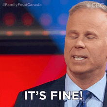 It'S Fine Gerry Dee GIF - It'S Fine Gerry Dee Family Feud Canada GIFs