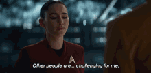 Other People Are Challenging Me La An Noonien Singh GIF