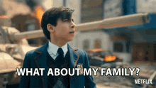 What About My Family Number Five GIF - What About My Family Number Five Aidan Gallagher GIFs