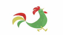 Year Of The Rooster Chicken GIF - Keloggs Rooster Walk GIFs