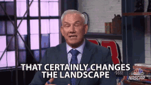 That Certainly Changes The Landscape Nascar On Nbc GIF - That Certainly Changes The Landscape Nascar On Nbc Changes The Landscape GIFs