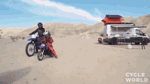 kid riding motorcycle lets go desert