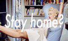 Stay Home GIF - Stay Home Marilyn Monroe GIFs
