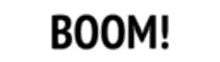 a blurry image of the word boom on a white background